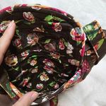 Vera Bradley English Rose Winter 2012 Brown Floral Lizzy Hipster Crossbody Bag Photo 6