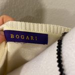 Bogari Cream Knit Sleeveless Top Embroidered Neckline Soft Stretchy Size M Photo 1