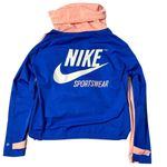 Nike  Pink & Blue Retro Cowl Neck Pullover Windbreaker Jacket Photo 1
