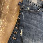 Rock & Republic  Bumbershoot Studded Distressed Cut Off Jean Shorts, 14 Photo 3