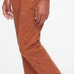 Gap NWT Straight Leg Khaki High Rise Splatter Pants Copper Size 6 Terra Cotta Photo 0