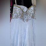 Tony Bowls  Light Blue Satin Dress Photo 4