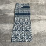 Tigerlily  Skirt Womens 4 Lined Side Slits Jersey Straight Stretch Teal Cream Photo 6