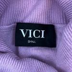 VICI  Pink/Purple Oversized Turtleneck Sweater Size Small Photo 4