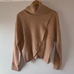 Cozy Tan Turtleneck Sweater Skirt Set Size L Photo 4