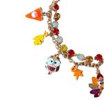 Betsey Johnson Brand New  Thanksgiving Charm Bracelet Turkey Pumpkin Pie Leaves Photo 3