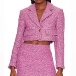 L'Academie Revolve L’Academie Eira Crop Blazer in Pink & Black Photo 1