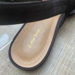 & Other Stories & Other Stories Black Twill Slingback Buckled Sandals Women’s 8 Wide Strap Flats Photo 9