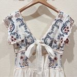 Free People  Rambling Roads Mini Dress Linen Blend Size Small NWT Photo 8