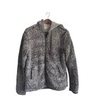 Thread & Supply Gray Brandon Sherpa Zip up Hoodie Jacket White Size L Photo 2
