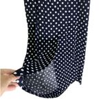 LESLIE LUCKS Blue & Red Ribbon Polka Dot Pin Up Sailor Dress Size 10 Photo 5