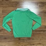 IZOD Faux Layer Collared Sweater Womens Small Green Striped Vintage Y2K Photo 4