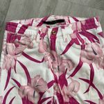 joe's jeans Pink Magenta Floral Cropped High Water Skinny 28 28x27 Tropical Photo 1