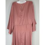 A Beautiful Soul Rose Kaftan Kimono Sleeves Maxi Dress Size B (2X) NWT Pink Photo 7