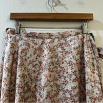Aritzia  Wilfred Winslet Floral Printed A-Line Wrap Satin Skirt Size L Photo 3