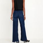 Old Navy  High-rise wow Wide-Leg Jeans in Dark Blue Wash Size 0 NWT Photo 1