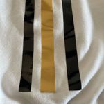 Style Reform Women’s White Zip Up Arrow & Stripe Hoodie Sweatshirt White Photo 6