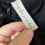 Kingston Grey Medium black ruffle straps, tie on front, empire waist maxi dress Photo 12