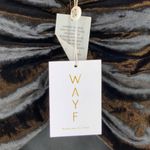 WAYF  | Small | NWT | Black Emma Rose Samantha Ruched Long Sleeve Velvet Crop Top Photo 5