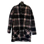 Aritzia  Wilfred Free Off Duty plaid wool blend jacket coat size M black red Photo 2