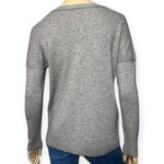 Mantovani Studio Size S Heather Grey Italian Cashmere Knit Drop Shoulder Sweater Gray Photo 4