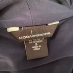 Moda International Flattering Long sleeved Navy Dress Photo 3