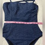 Cupshe Blue Textured One Piece Swimsuit with Scoop Neckline Photo 8