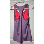 Champion Womens Large Power Train Racer Back Tank Top Shelf Bra Purple Fitted Photo 6