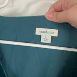 Sundance  Etienne Crushed Velvet Short Sleeve Dress Blue Size Large Photo 3