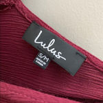 Lulus  Maxi Boho Dress Maroon Sz S/M Photo 8