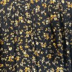 Altar'd State Black & Yellow Floral V-Neck Bell Long Sleeve Blouse Women Sz S Photo 5