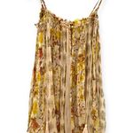 Free People | M | Secret Love Slip Top Ivory Floral Chiffon Flowey Sleeveless Photo 2