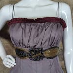 Twelve Dress Woman's Small‎ Silk Beaded Gray Party Steampunk Gothic Formal Photo 2