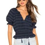Tularosa Revolve Juliana Top Navy Blue Small Festival Boho $148 Summer Vacation Photo 0