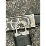 Nine West  Satchel Chelsea Logo Satchel Brown/black‎ Lock EUC Photo 5