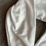 White Cropped Hoodie with Lace Detail Size M Size M Photo 1