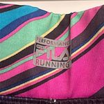 FILA  | Sport Running Multicolored Rainbow Wave Capri Leggings Size Large Photo 3