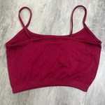 Berry Red Cropped Camilsole/Bralette One Size Size undefined Photo 1