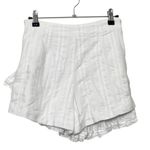 LPA  Angie Ruffle Skort Small White Cotton Blend Mini Skirt Shorts Summer Photo 4