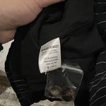 Orange Creek  Black Striped Button Down Tie Front Dress Size Small Photo 4