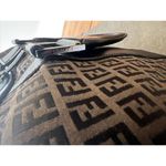 Fendi  Zucca Brown "FF" Logo & Leather Duffel/Weekender Bag Photo 9