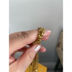 Vintage 52” long double chain necklace. Boho festival layering. Gold Photo 2