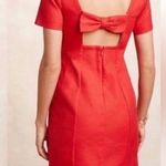 Anthropologie MAEVE Bow Dress, Red Mini Size 2 Photo 1