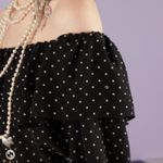 Gucci NWT  GG micro polka dot silk ruffle top sz 38 Photo 2