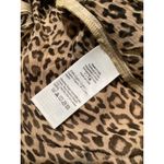 J.Crew Shirt Womens 2 Brown Leopard Print Sheer Button Up Top Long Sleeve Animal Photo 6