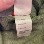 The North Face Women's Sweater Large Green Shawl Collar Fleece Lined Sweater Photo 9