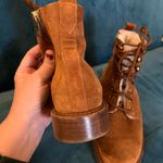 Vince  Cabria Suede Shearling Lace up Hiker Ankle Boots Shoes 36 6  $450 Photo 6