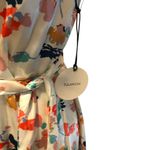 Tularosa  Maxi Adjustable Wrap Dress Bloom Floral Print NWT Short Sleeve Sexy Photo 4