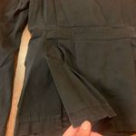 London Jean  jacket women’s 6 Black cotton blend nautical buttons front pockets Photo 6