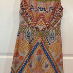 Hemant and Nandita Hermant & Nandita Silk Beaded Dress - Women Size S - Multicolored Photo 0